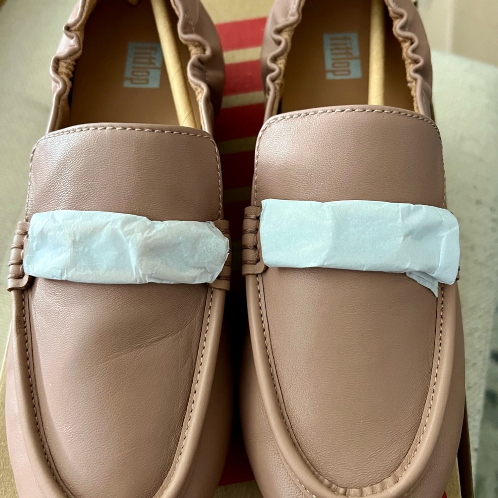 FitFlop Allegro chain leather loafers